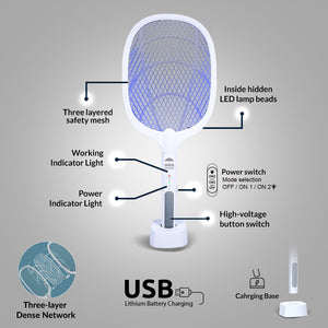 New Rechargeable 2 in 1 Insect Killer
